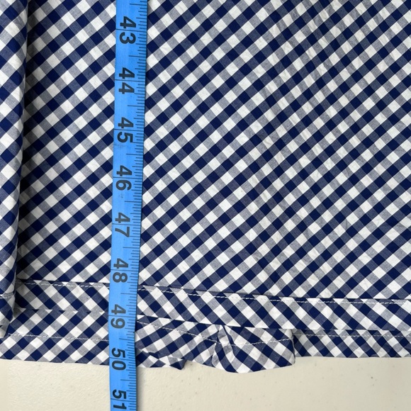 Anne Klein Gingham Plaid Sz 14 Sleeveless Nautical Sash-Tie Midi Dress - Picture 14 of 14